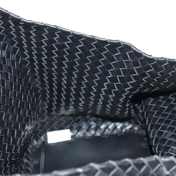 BOTTEGA VENETA INTRECCIATO Cabas GM Hand Bag Leather Black Auth am11701SM