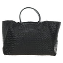 BOTTEGA VENETA INTRECCIATO Cabas GM Hand Bag Leather Black Auth am11701SM-13