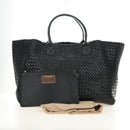 BOTTEGA VENETA INTRECCIATO Cabas GM Hand Bag Leather Black Auth am11701SM-12