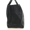 BOTTEGA VENETA INTRECCIATO Cabas GM Hand Bag Leather Black Auth am11701SM-4