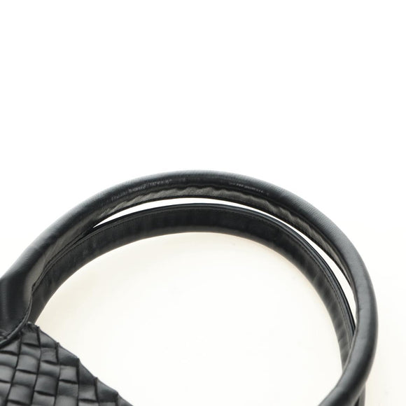 BOTTEGA VENETA INTRECCIATO Cabas GM Hand Bag Leather Black Auth am11701SM