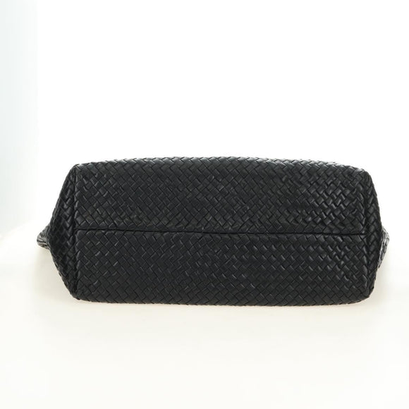BOTTEGA VENETA INTRECCIATO Cabas GM Hand Bag Leather Black Auth am11701SM