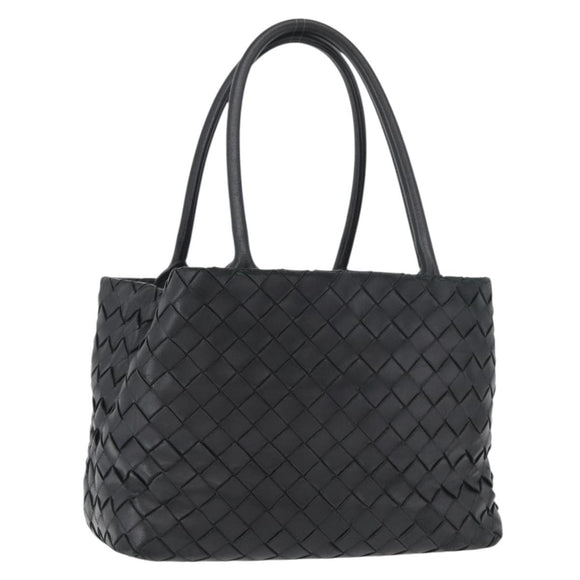 BOTTEGA VENETA INTRECCIATO Tote Bag Leather Black Auth am11702SM