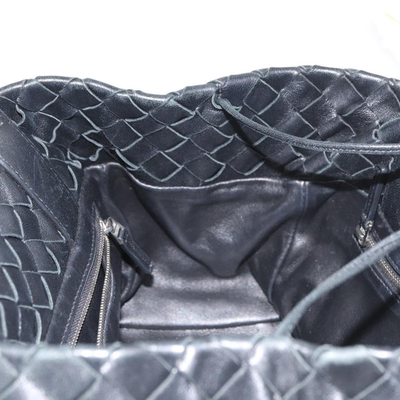 BOTTEGA VENETA INTRECCIATO Tote Bag Leather Black Auth am11702SM