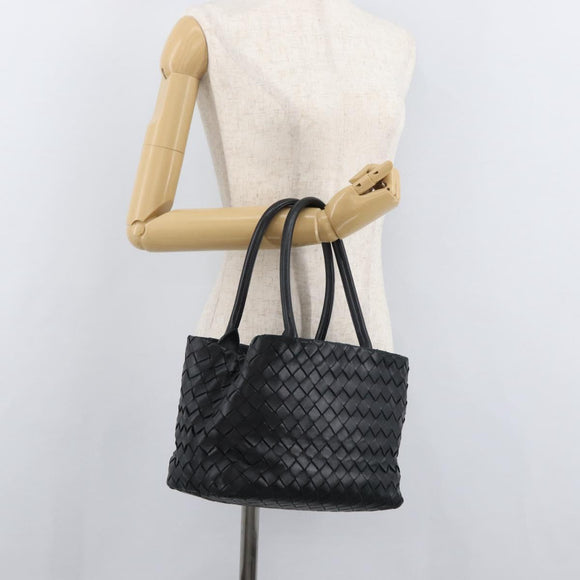 BOTTEGA VENETA INTRECCIATO Tote Bag Leather Black Auth am11702SM