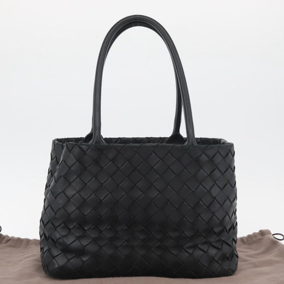 BOTTEGA VENETA INTRECCIATO Tote Bag Leather Black Auth am11702SM