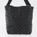 BOTTEGA VENETA INTRECCIATO Tote Bag Leather Black Auth am11702SM-3