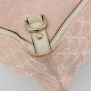 GUCCI GG Canvas Tote Bag Pink Gold 141472 Auth am11704-14