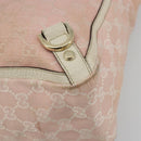 GUCCI GG Canvas Tote Bag Pink Gold 141472 Auth am11704-15