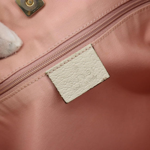GUCCI GG Canvas Tote Bag Pink Gold 141472 Auth am11704