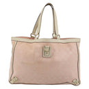 GUCCI GG Canvas Tote Bag Pink Gold 141472 Auth am11704-13
