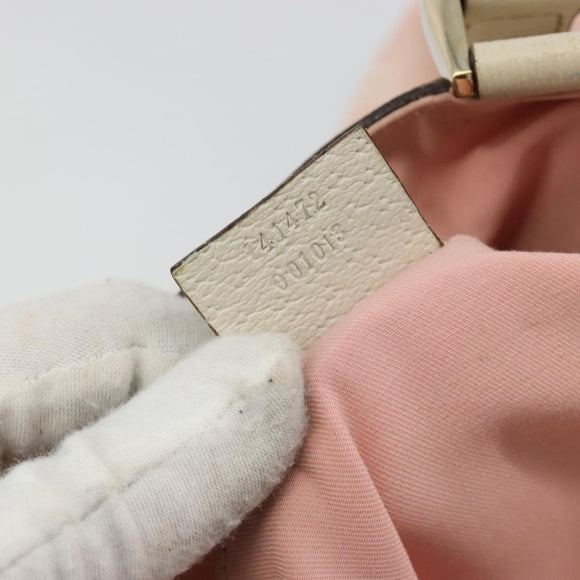 GUCCI GG Canvas Tote Bag Pink Gold 141472 Auth am11704