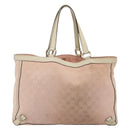 GUCCI GG Canvas Tote Bag Pink Gold 141472 Auth am11704-2