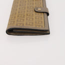 FENDI Zucchino Canvas Clutch Bag Coated Canvas 2 Set Beige Auth am11707-11