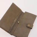 FENDI Zucchino Canvas Clutch Bag Coated Canvas 2 Set Beige Auth am11707-15