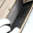 FENDI Zucchino Canvas Clutch Bag Coated Canvas 2 Set Beige Auth am11707-16