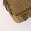 FENDI Zucchino Canvas Clutch Bag Coated Canvas 2 Set Beige Auth am11707-7