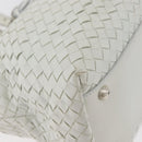 BOTTEGA VENETA INTRECCIATO Tote Bag Leather White Auth am11708A-10