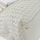 BOTTEGA VENETA INTRECCIATO Tote Bag Leather White Auth am11708A-12