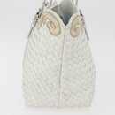 BOTTEGA VENETA INTRECCIATO Tote Bag Leather White Auth am11708A-5