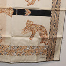 CARTIER Schal Seide Elfenbein Original am11709V-5