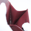 CARTIER Must Line Coin Purse Leather Bordeaux Gold Auth am11712V-10
