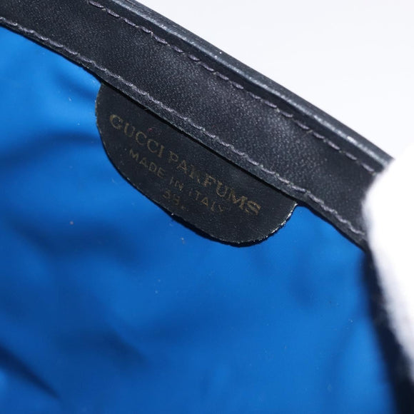 GUCCI GG Supreme Sherry Line Clutch Bag PVC Navy Auth am11720A