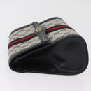 GUCCI GG Supreme Sherry Line Clutch Bag PVC Navy Auth am11720A-4
