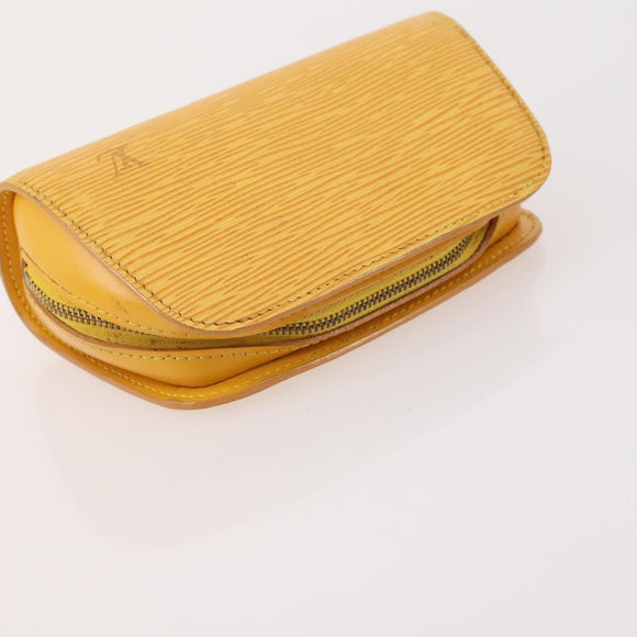 LOUIS VUITTON Monogram Epi Clutch Bag 3 Set Yellow LV Auth am11721