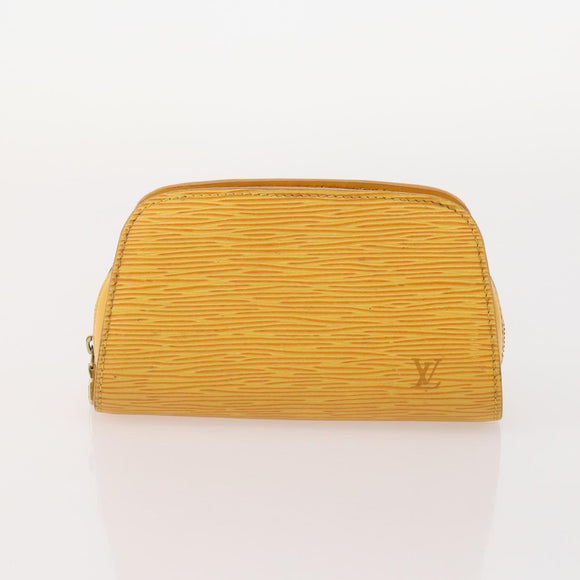 LOUIS VUITTON Monogram Epi Clutch Bag 3 Set Yellow LV Auth am11721