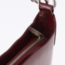 CARTIER happy Birthday Hand Bag Patent leather Bordeaux Silver Auth am11722V-10