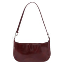CARTIER happy Birthday Hand Bag Patent leather Bordeaux Silver Auth am11722V-13