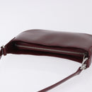 CARTIER happy Birthday Hand Bag Patent leather Bordeaux Silver Auth am11722V-6