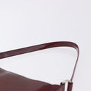 CARTIER happy Birthday Hand Bag Patent leather Bordeaux Silver Auth am11722V-8