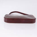 CARTIER happy Birthday Hand Bag Patent leather Bordeaux Silver Auth am11722V-5