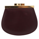 CARTIER Must Line Clasp Coin Purse Leather Bordeaux Gold Auth am11723V-2
