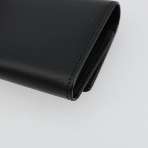 CARTIER Pasha Six Hooks Key Case Leather Black Silver Auth am11724V
