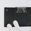 CARTIER Pasha Six Hooks Key Case Leather Black Silver Auth am11724V-22