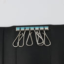 CARTIER Pasha Six Hooks Key Case Leather Black Silver Auth am11724V-9