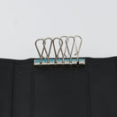 CARTIER Pasha Six Hooks Key Case Leather Black Silver Auth am11724V-23