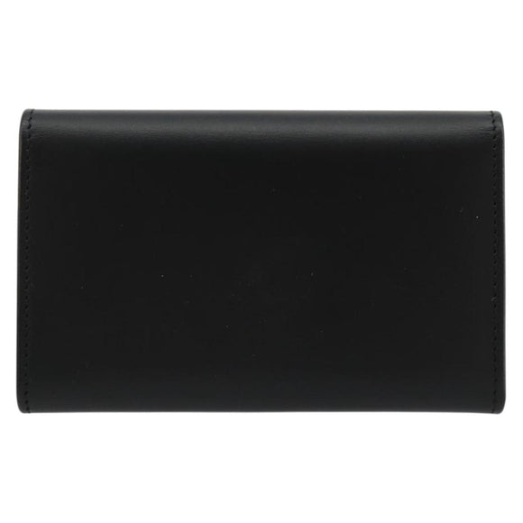 CARTIER Pasha Six Hooks Key Case Leather Black Silver Auth am11724V