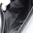 BURBERRY Clutch Bag PVC Canvas Black Silver Auth am11725V-20