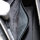 BURBERRY Clutch Bag PVC Canvas Black Silver Auth am11725V-12