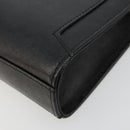 BURBERRY Clutch Bag PVC Canvas Black Silver Auth am11725V-7