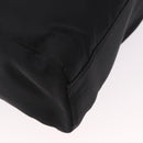 PRADA Chain Tote Bag Nylon Black Gold Auth am11728A-12