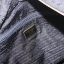 PRADA Chain Tote Bag Nylon Black Gold Auth am11728A-16