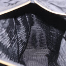 PRADA Chain Tote Bag Nylon Black Gold Auth am11728A-19