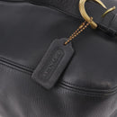 Coach Old Shoulder Bag Leather Black Gold Auth am11729A-15