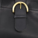 Coach Old Shoulder Bag Leather Black Gold Auth am11729A-16