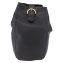 Coach Old Shoulder Bag Leather Black Gold Auth am11729A-2